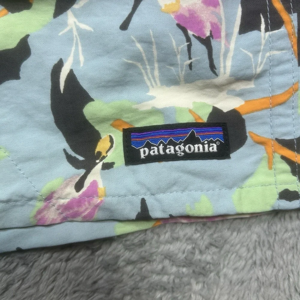 Patagonia Baggies‎ Shorts Mens S Birds Of Paradise Lined Swim Trunks Nylon 4